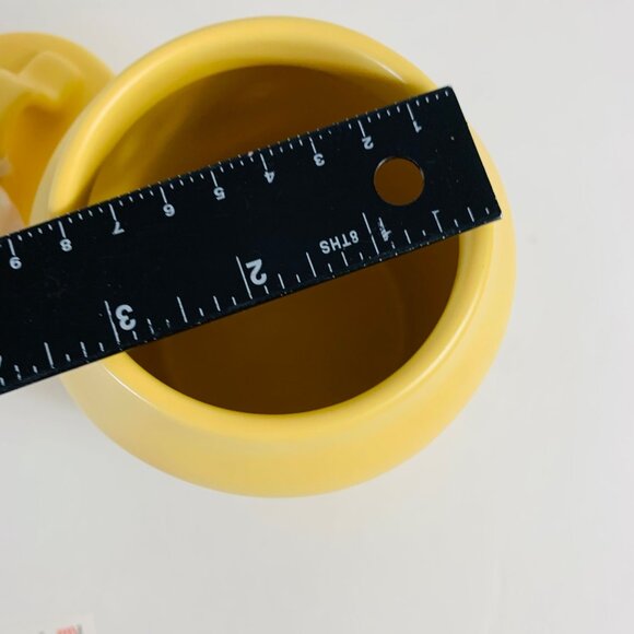 Rae Dunn Yellow Ceramic Canister Crack Me Up Lid Kitchen Decor Farmhouse - Picture 8 of 16